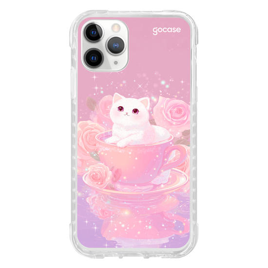 Capinha para celular  Gatinha Tea Time