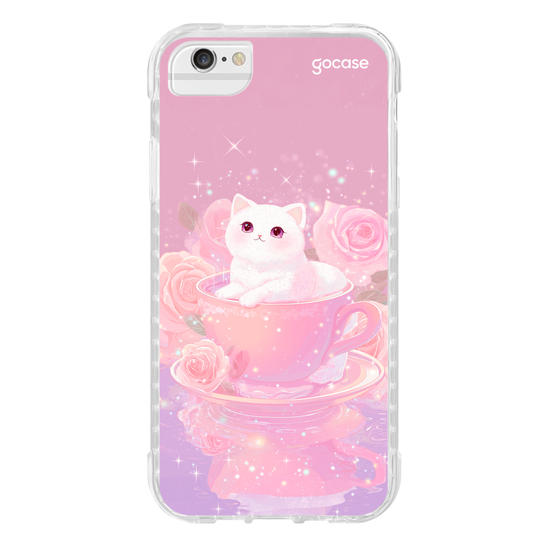Capinha para celular  Gatinha Tea Time