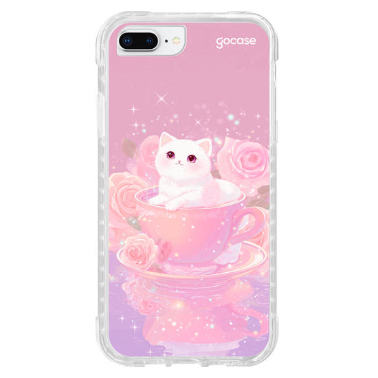 Capinha para celular  Gatinha Tea Time