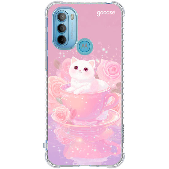 Capinha para celular  Gatinha Tea Time