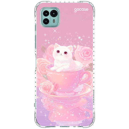 Capinha para celular  Gatinha Tea Time