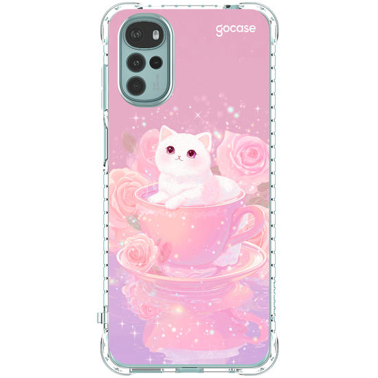 Capinha para celular  Gatinha Tea Time