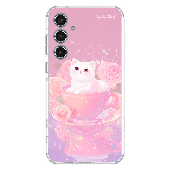Capinha para celular  Gatinha Tea Time