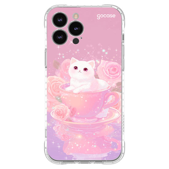 Capinha para celular  Gatinha Tea Time