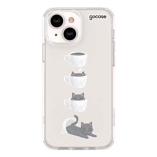 Capinha para celular Gatinho de café 