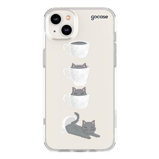 Capinha para celular Gatinho de café 
