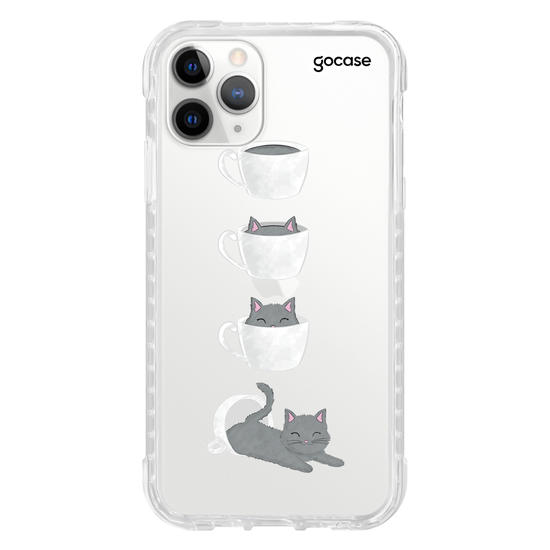 Capinha para celular Gatinho de café 