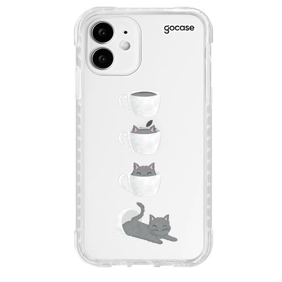 Capinha para celular Gatinho de café 