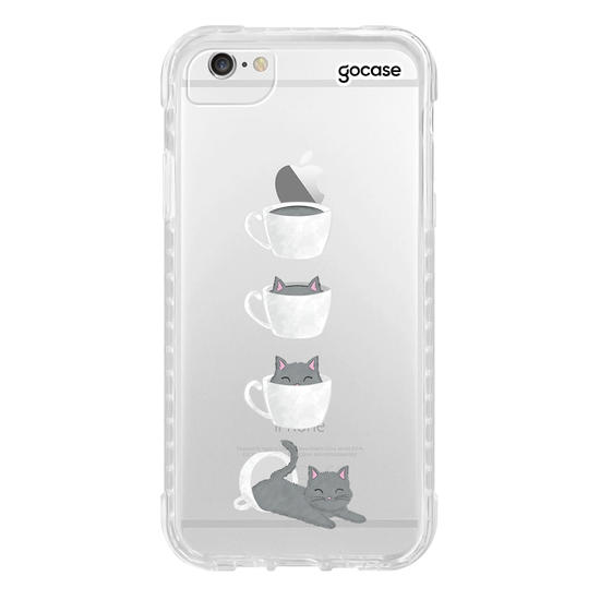 Capinha para celular Gatinho de café 