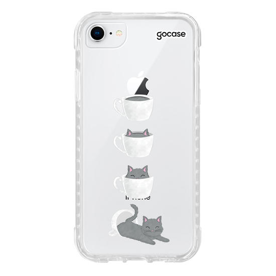 Capinha para celular Gatinho de café 