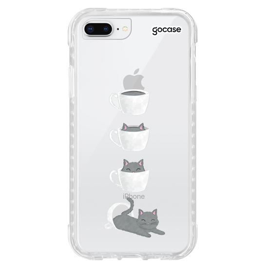 Capinha para celular Gatinho de café 