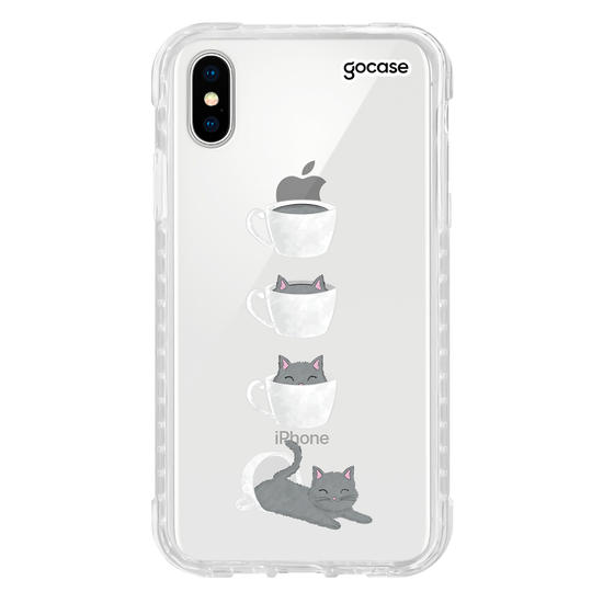 Capinha para celular Gatinho de café 