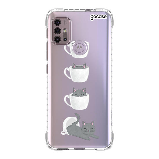Capinha para celular Gatinho de café 