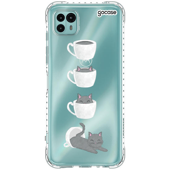 Capinha para celular Gatinho de café 
