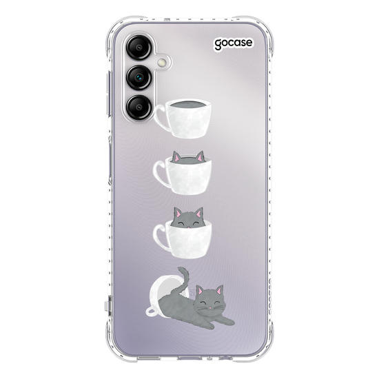 Capinha para celular Gatinho de café 