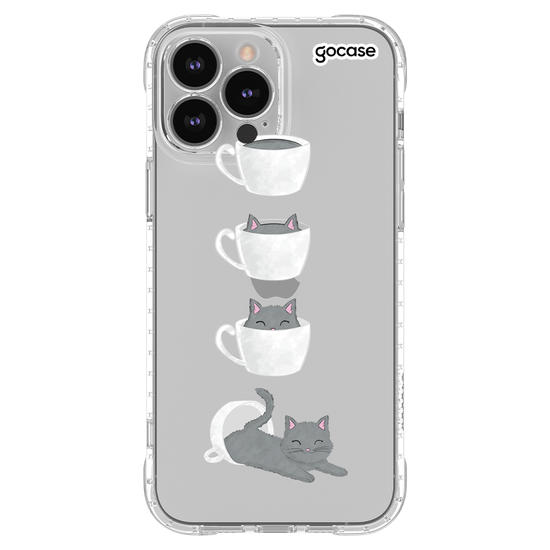 Capinha para celular Gatinho de café 