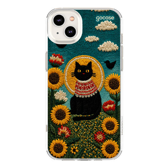 Capinha para celular  Gatinho E Girassóis