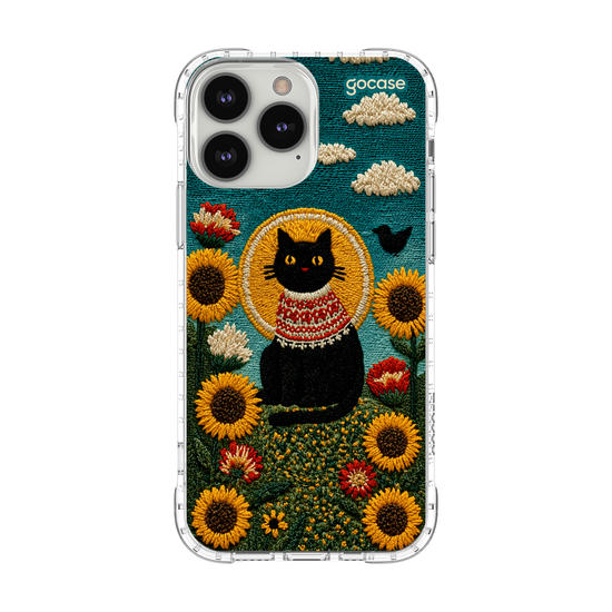 Capinha para celular  Gatinho E Girassóis