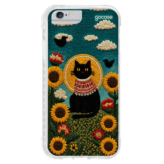 Capinha para celular  Gatinho E Girassóis