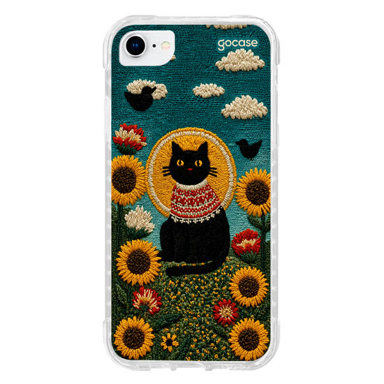 Capinha para celular  Gatinho E Girassóis