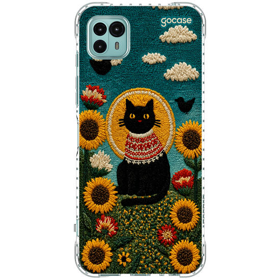 Capinha para celular  Gatinho E Girassóis