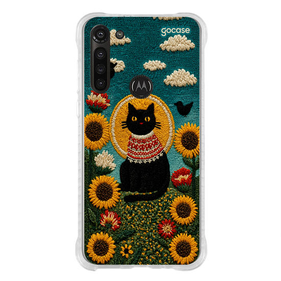 Capinha para celular  Gatinho E Girassóis