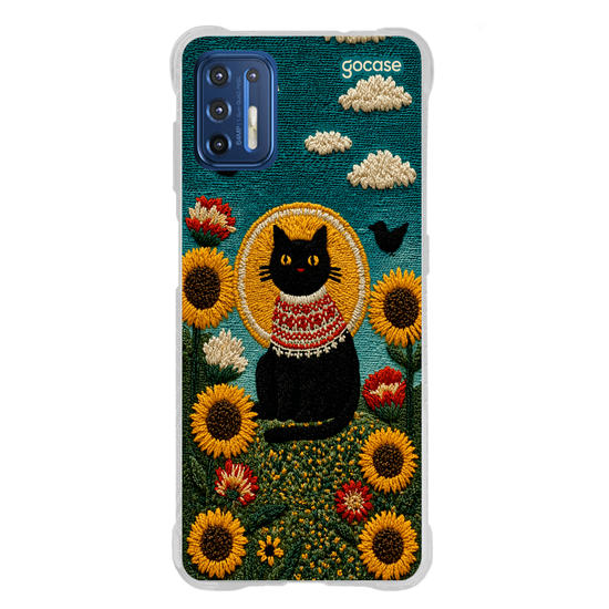 Capinha para celular  Gatinho E Girassóis