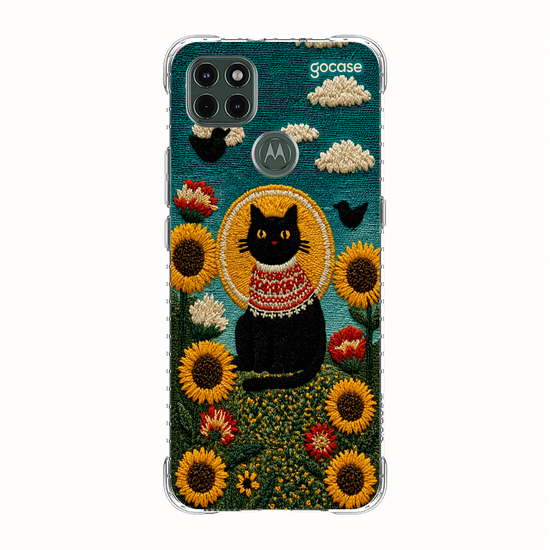 Capinha para celular  Gatinho E Girassóis