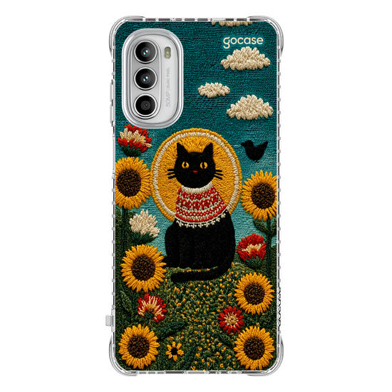 Capinha para celular  Gatinho E Girassóis
