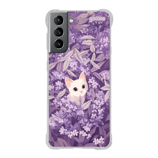 Capinha para celular  Gatinho em Lavanda