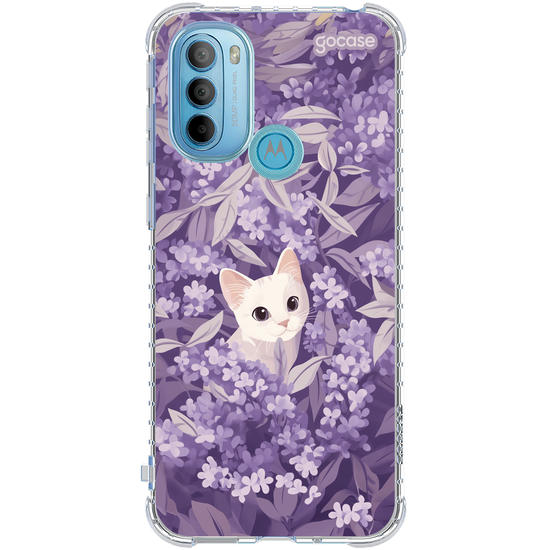 Capinha para celular  Gatinho em Lavanda
