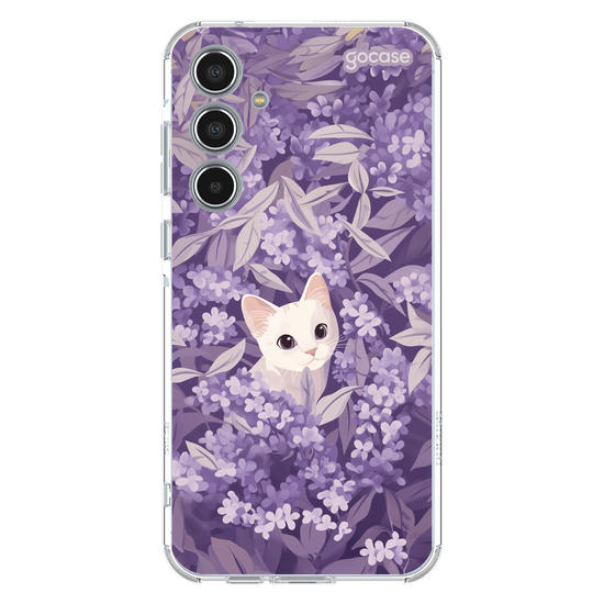 Capinha para celular  Gatinho em Lavanda