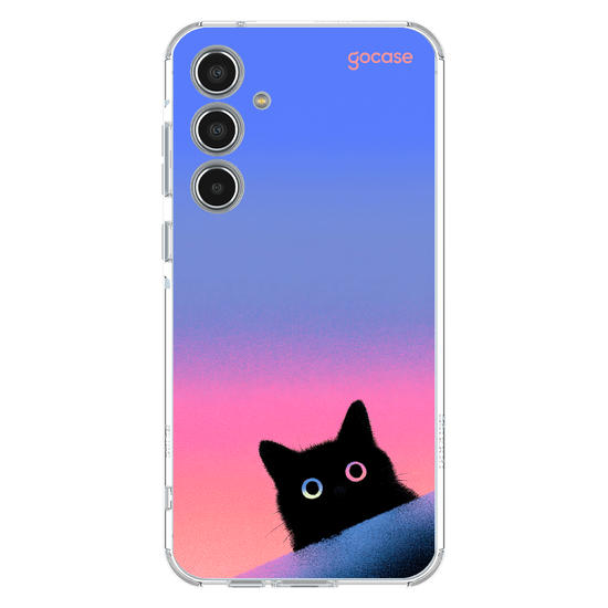 Capinha para celular  Gatinho Espiandinho