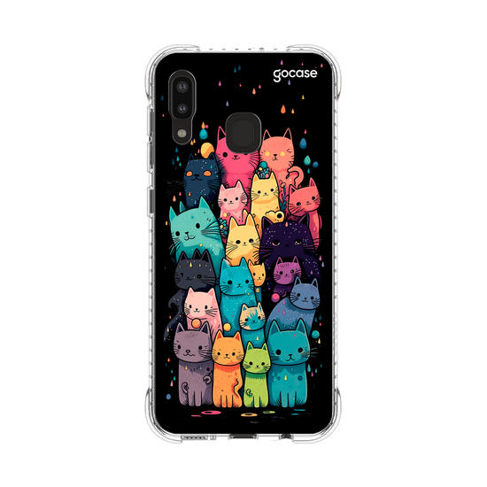 Capinha para celular Gatinhos Coloridos