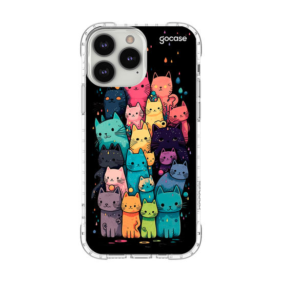 Capinha para celular Gatinhos Coloridos