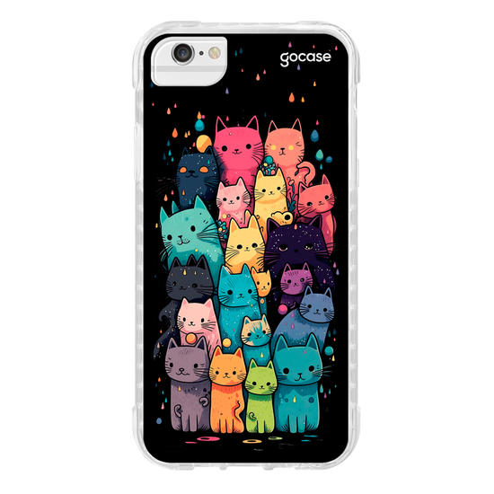 Capinha para celular Gatinhos Coloridos