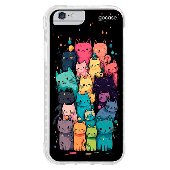 Capinha para celular Gatinhos Coloridos