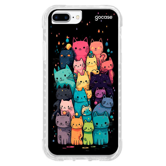 Capinha para celular Gatinhos Coloridos
