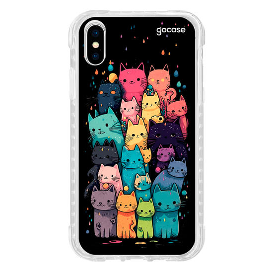 Capinha para celular Gatinhos Coloridos