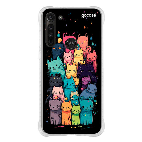 Capinha para celular Gatinhos Coloridos