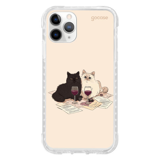 Capinha para celular  Gatinhos e Vinho