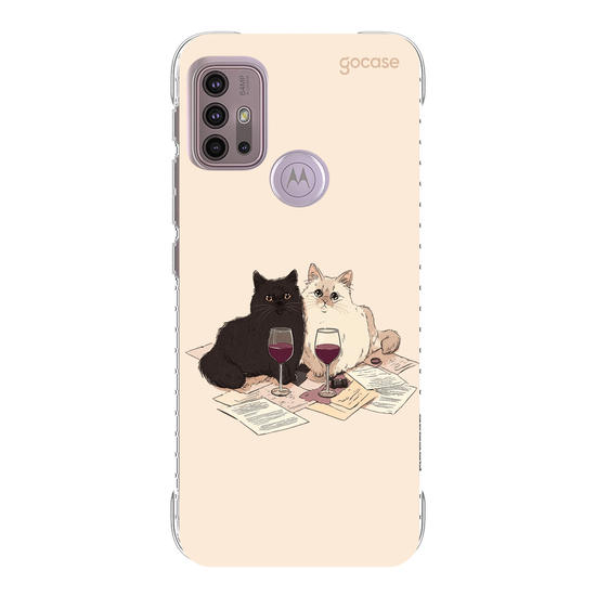 Capinha para celular  Gatinhos e Vinho