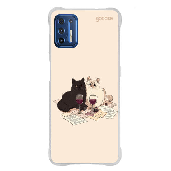 Capinha para celular  Gatinhos e Vinho