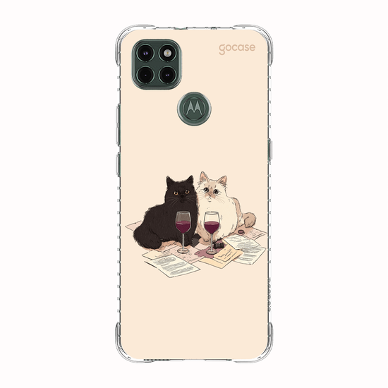 Capinha para celular  Gatinhos e Vinho