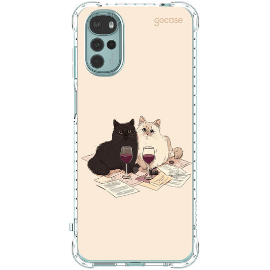 Capinha para celular  Gatinhos e Vinho