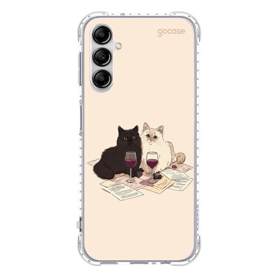 Capinha para celular  Gatinhos e Vinho