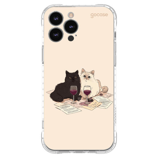Capinha para celular  Gatinhos e Vinho