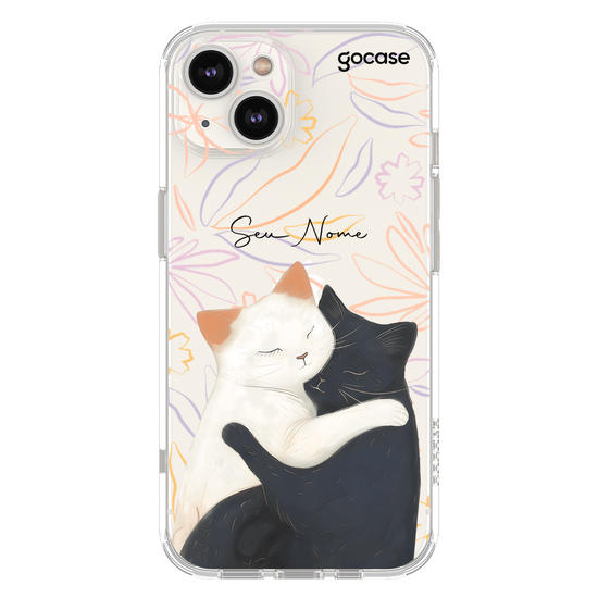 Capinha Para Celular -  Abraço de Gatinhos