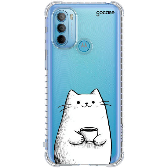 Capinha para celular  Gatito Cafecito