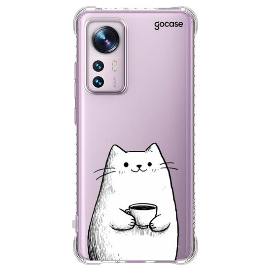 Capinha para celular  Gatito Cafecito